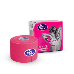 Cure Tape Classic - plastry tejpy tapy do kinesiology tapingu (5cm x 5m) - różowy