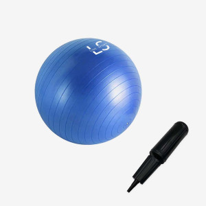 Piłka gimnastyczna do ćwiczeń z pompką Line Sport - 65 cm - niebieski