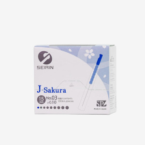 Igły do akupunktury SEIRIN J-TYPE z plastikowym uchwytem i prowadnicą 100 szt. - 0,10x15mm