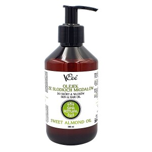 Naturalny wegański olejek ze słodkich migdałów z pompką VCee 300 ml