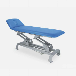 Stacjonarny elektryczny stół do rehabilitacji SS-E01 pilot ręczny - Biały, Standard S01