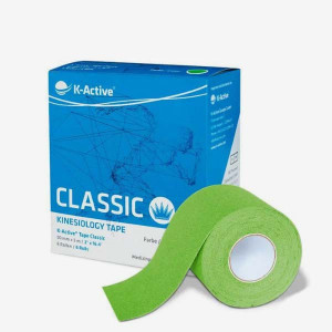 K-Active Tape - plastry tejpy tapy do kinesiology tapingu (5cm x 5m) - zielony