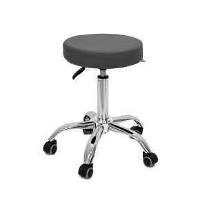 Taboret obrotowy na kółkach Aion Akito - szary