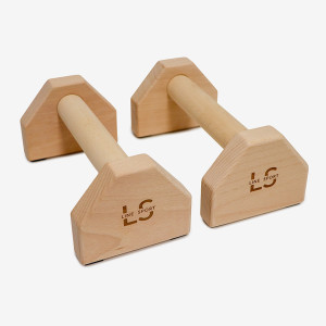 Paraletki drewniane | Uchwyty do pompek Line Sport 25 x 12,5 x 10 cm