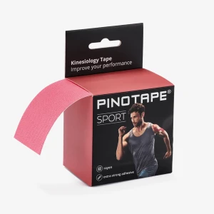 Pino Tape Pro Sport - plastry tejpy tapy do kinesiology tapingu (5cm x 5m) - malina