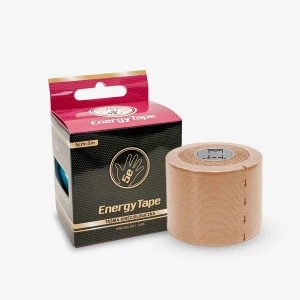 Energy Tape 5E - plastry tejpy tapy do kinesiology tapingu (5 cm x 5 m) - beżowy