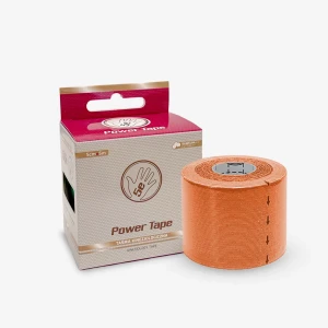 Power Tape 5E - plastry tejpy tapy do kinesiology tapingu (5 cm x 5 m) - pomarańczowy