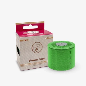 Power Tape 5E - plastry tejpy tapy do kinesiology tapingu (5 cm x 5 m) - zielony