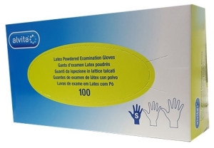 Alvita Guanti in Lattice Senza Polveri Misura S