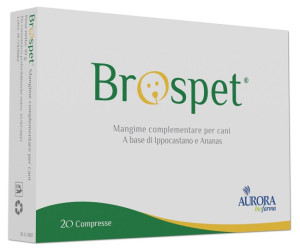 Aurora Licensing Brospet Integratore Veterinario Drenante Naturale per Cani 20 compresse