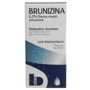 Bruschettini Brunizina Gocce Nasali Decongestionanti Nafazolina 0,2% 10 ml