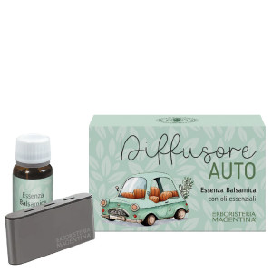 Magentina Diffusore Auto di Oli Essenziali con Essenza Balsamica di Erboristeria