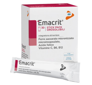 pharma_line Emacrit Orosolubile Integratore di Ferro 30 Stick Pack