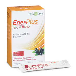 Biosline Enerplus Ricarica Integratore per la Stanchezza 15 Stick Monodose