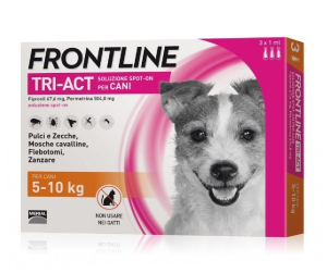 Merial Frontline TRI-ACT Cani 5-10kg 3 Pipette 1ml