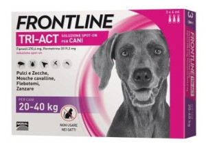 Merial Frontline TRI-ACT Cani 20-40kg 3 Pipette 4ml