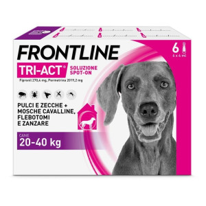 Merial Frontline TRI-ACT Cani 20-40kg 6 Pipette 4ml