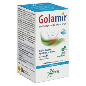 Aboca Golamir Spray Senza Alcol per il Mal di Gola 30 ml