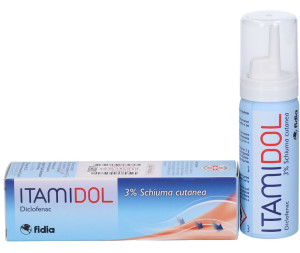 Fidia Farmaceutici Itamidol Schiuma Cutanea Antinfiammatoria 3% Confezione 50 grammi