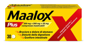 Sanofi Maalox Plus Farmaco Antiacido e Digestivo 50 compresse masticabili