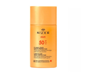 Nuxe sun fluido leggero viso spf50