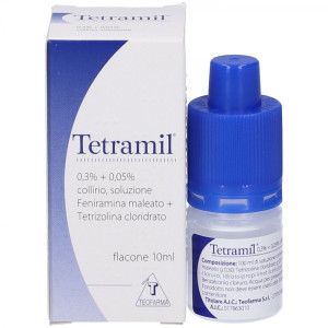 teofarma Tetramil Collirio Decogestionante e Antistaminico Flacone 10 ml