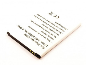 Akku für Hisense Mira II, T978, T980, U980, U978, EG980, wie LP38250, 2500 mAh, 3.8V