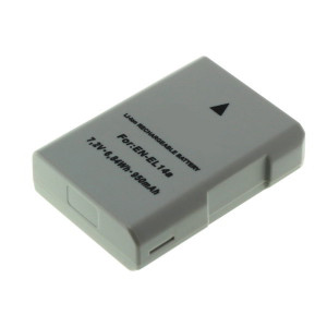 Akku für Nikon D 5300, Typ EN-EL14/14a, 950 mAh, 7,2 V
