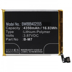 Akku für Vivo G1 5G, S6 5G, wie B-M7, Li-Polymer, 3,87 V, 4350 mAh