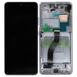 LCD Display ohne Akku / Frontkamera für Samsung Galaxy S21 Ultra G998B/DS, Phantom Silver