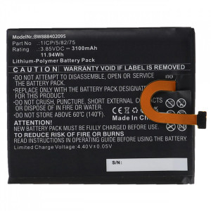 Akku für Umidigi A3, wie 1ICP/5/82/75, Li-Polymer, 3,85 V, 3100 mAh