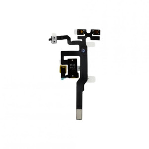 Kopfhörer Buchse und Volume-Mute Button mit Flex Kabel iP4S, schwarz