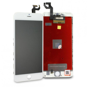 LCD Display Einheit komplett mit Displayrahmen inkl. Touchscreen für iPhone 6S Plus, weiß