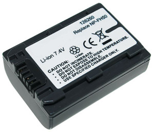 Akku für Sony HDR XR100, Typ NP-FH50, 700 mAh