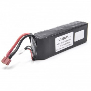 Akku für Modellbau, 11.1V, 5Ah, T-System AWG12 Anschluss-Stecker