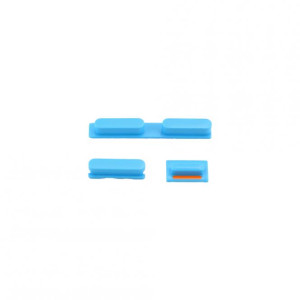 Tasten-Set mit Volume-, Mute-und Power-Taste iPhone 5C, blau