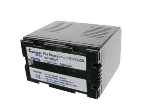 Akku wie Panasonic CGR-D320, für PANASONIC NV GS7K, anthrazit