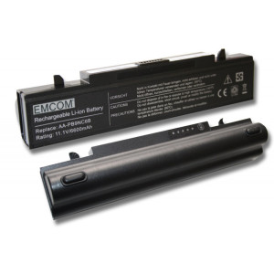 Hochleistungs-Akku für Samsung R519, wie AA-PB9NS6B, AA-PB9NC6W/AA, AA-PB9NC5B, 6600 mAh
