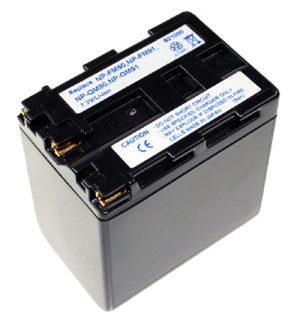 Akku für Sony DCR TRV480E, Typ NP-FM90, QM91, anthrazit, 3900 mAh