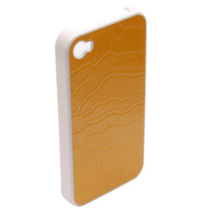 Hard Cover für iPhone 4, 4S - Konkis - VINTAGE, Kroko-Optik