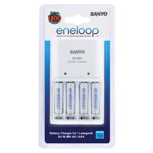 Ladegerät Panasonic Basic Charger BQ-CC51 mit 4 Stk. Eneloop Micro AAA Akkus