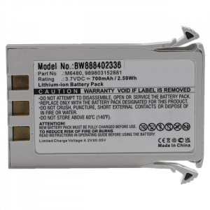 Akku passend für Philips Invivo 9065, 9067, Expression MR200, wie M6480, Li-Ionen, 3,7 V, 700 mAh