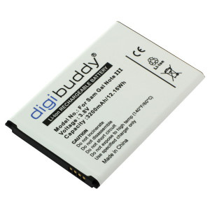 Akku für Samsung N9000 Galaxy Note 3, wie B800BE, B800BU, mit NFC Funktion, 3200 mAh