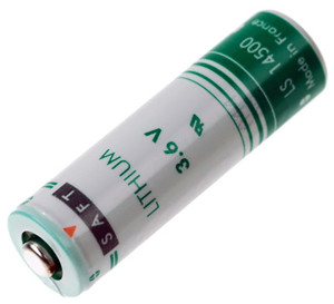 Lithium-Batterie AA Mignon, Saft CR14500, LS14500, 3.6 Volt, 2.600 mAh, wie LR6, AA, Mignon, LR6EE
