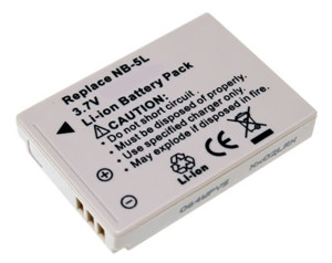 Akku für Canon IXY DIGITAL 800 IS, Typ NB-5L, NB-5LH, 750 mAh