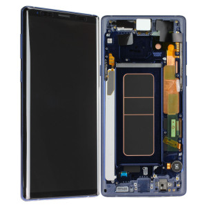 LCD Kompletteinheit inkl. Frontcover für Samsung Galaxy Note 9 N960F, blau