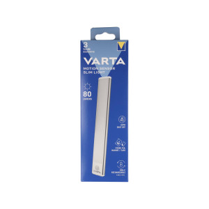 Varta LED Taschenlampe Motion Sensor, Slim Light 80lm, inkl. 1x Lithium-Ionen Akku, Retail Blister