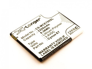 Akku für Mobistel Cynus E7 2200mAh, 3.8V