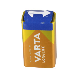Varta Batterie Alkaline, E-Block, 6LR61, 9V Longlife, Bulk (1-Pack)
