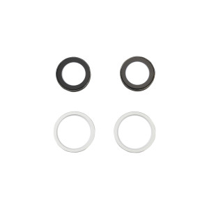 Rücken- /Hauptkamera-Linse mit Rahmen, passend für iPhone 11, weiß